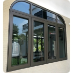 CỬA SỔ 4 CÁNH UỐN VÒM NGHỆ THUẬT NHÔM MAXPRO