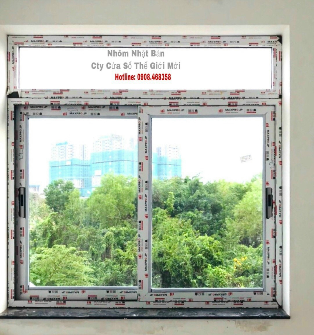 CỬA SỔ TRƯỢT 2 CÁNH NHÔM MAXPRO JP CÓ TEM CHỐNG HÀNG GIẢ