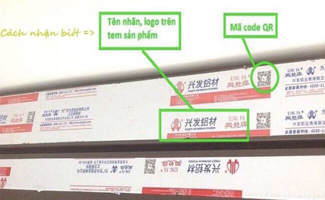 Nhãn và Mã Code QR Nhôm Xingfa Nhập Khẩu